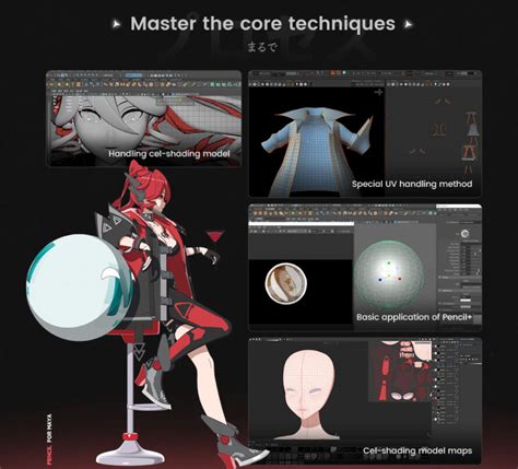 Pencil for Maya Stylized Anime Character Cel Shading Workflow A limited amount of Pencil tutorial, case study on delicate animation. . Pencil for maya stylized anime character cel shading workflow